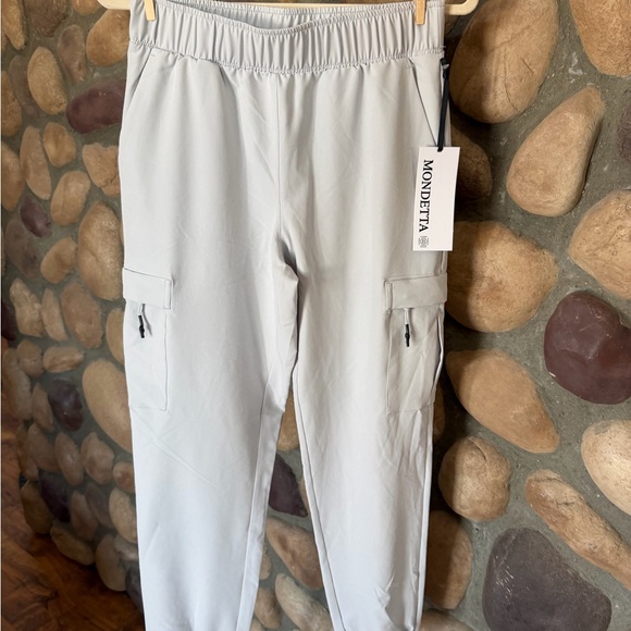 Mondetta Pants - Mondetta Light Gray Jogger Cargo Pants